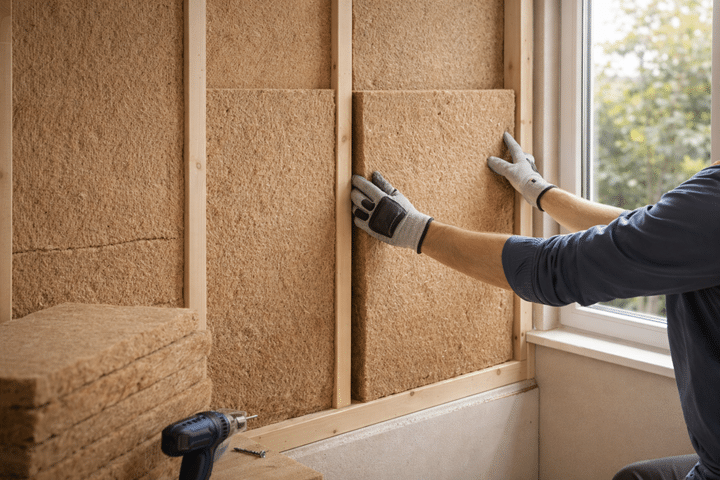 Утеплення будинку деревоволокнистими плитами зсередини