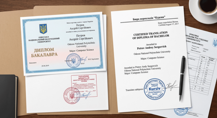 Апостиль на диплом